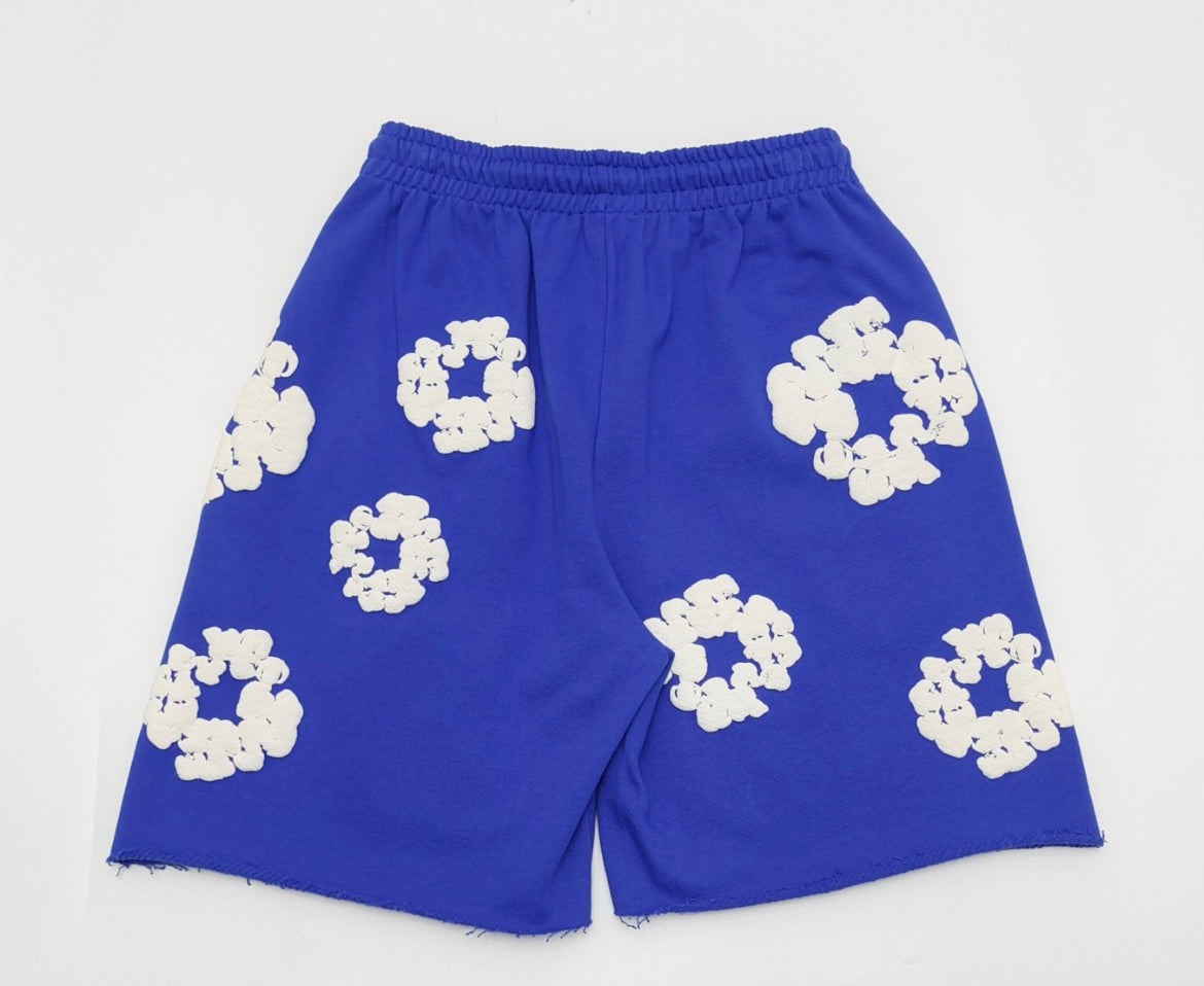 Blue denim tears shorts